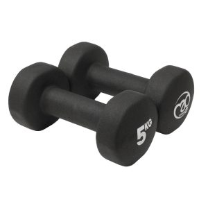 Pair of 5kg Dumbbells Black