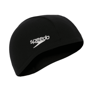 Kids Polyester Swimming Hat Black