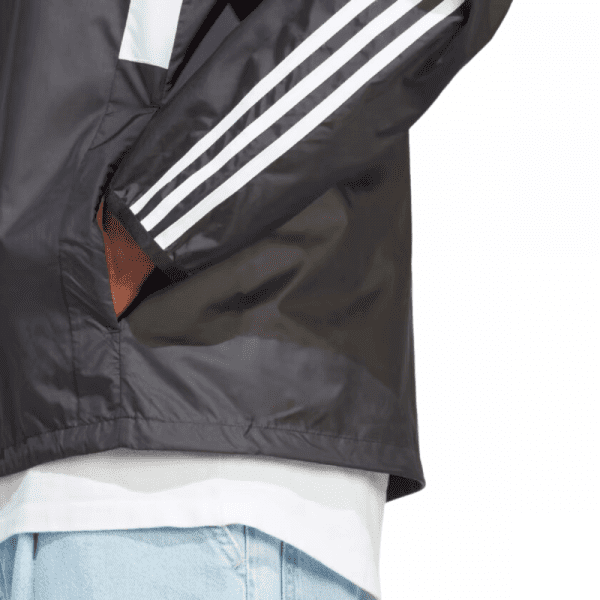 Mens Colourblock Windbreaker Black