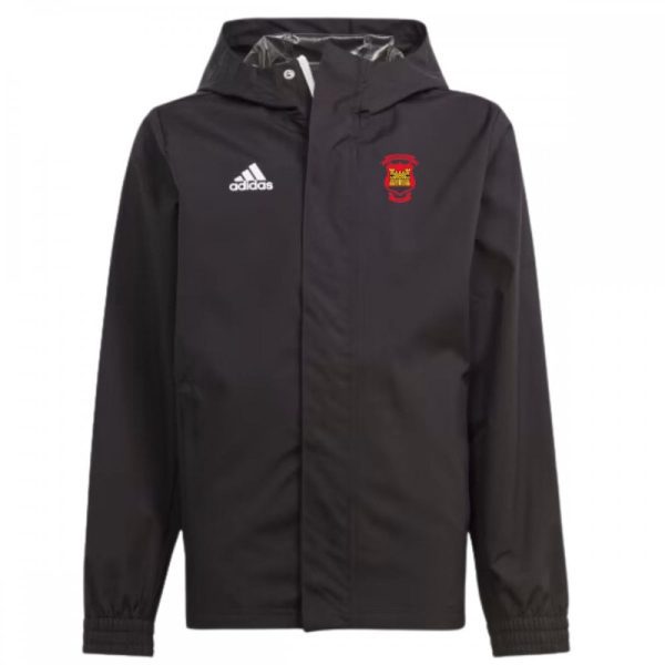 Charleville AFC Entrada 22 Rain Jacket Black