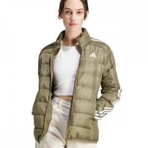 Womens 3 Stripe Light Down Jacket Green