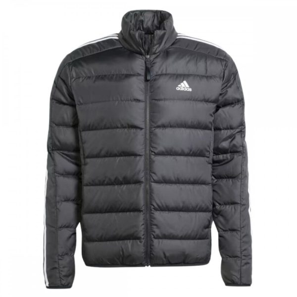 Mens 3 Stripe Light Down Jacket Black