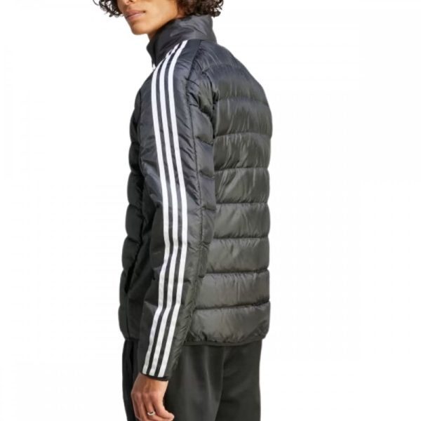 Mens 3 Stripe Light Down Jacket Black