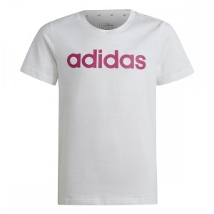 Girls Linear Logo T-Shirt White