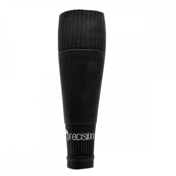 Plain Pro Footless Sleeve Socks Black Senior