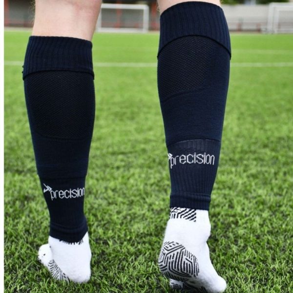 Plain Pro Footless Sleeve Socks Black Senior