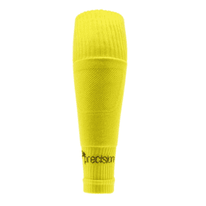 Plain Pro Footless Sleeve Socks Yellow Senior