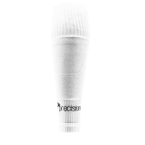 Plain Pro Footless Sleeve Socks White Youth