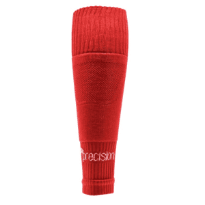 Plain Pro Footless Sleeve Socks Red Youth