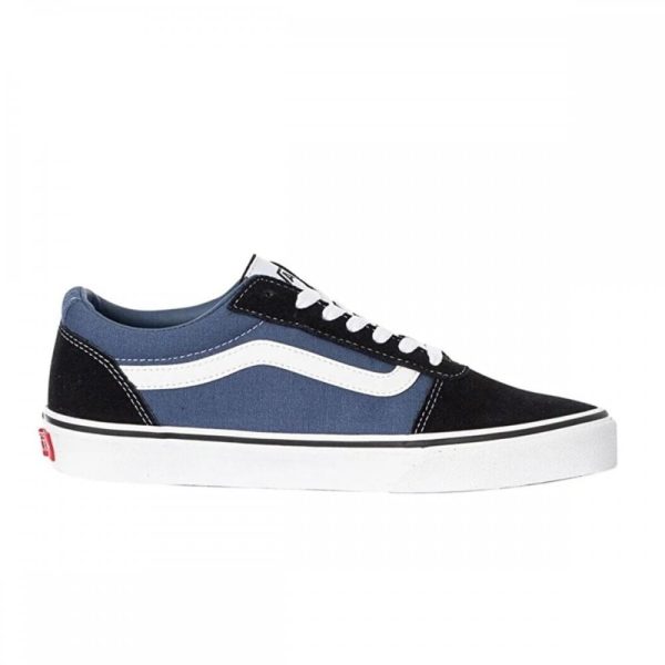Mens Ward Retro Suede Shoe Black/Blue