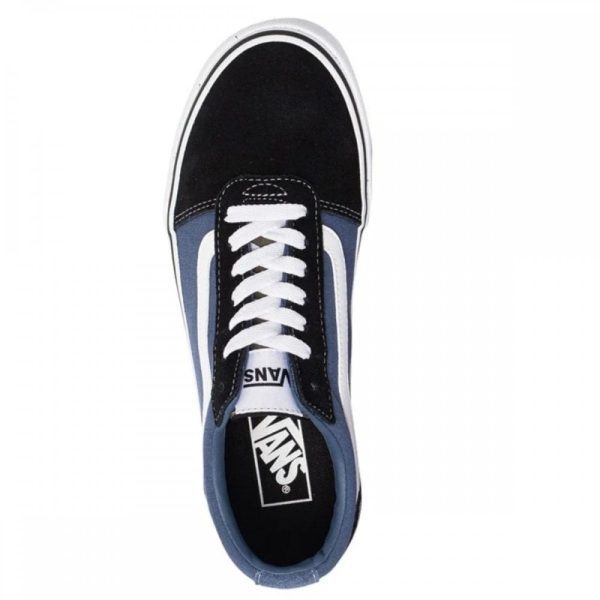 Mens Ward Retro Suede Shoe Black/Blue