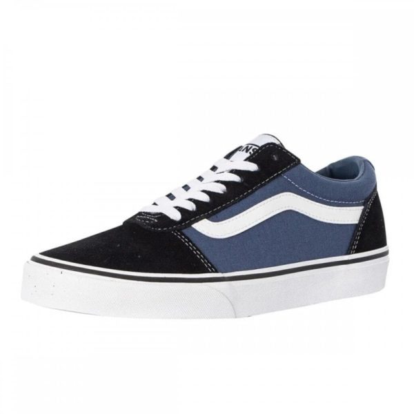 Mens Ward Retro Suede Shoe Black/Blue