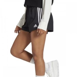 Womens 3 Stripe Woven Shorts Black