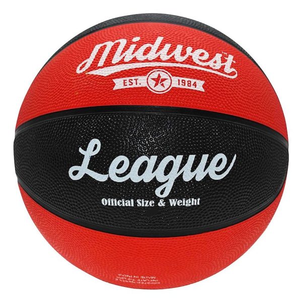 Midwest League Basketball Black/Red