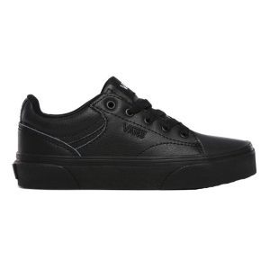 Kids Seldan Tumble Leather Black