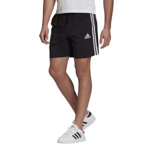 Mens Aeroready Essentials Chelsea 3 Stripes Shorts Black