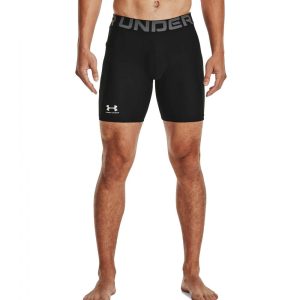 Mens HeatGear Armour Compression Shorts Black
