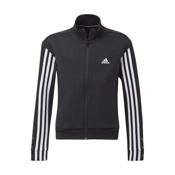 Girls Snap Bomber Jacket Black