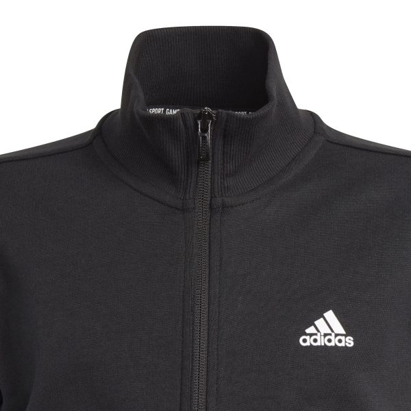 Girls Snap Bomber Jacket Black