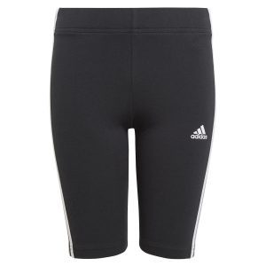 Girls Essentials 3 Stripe Bicycle Shorts Black