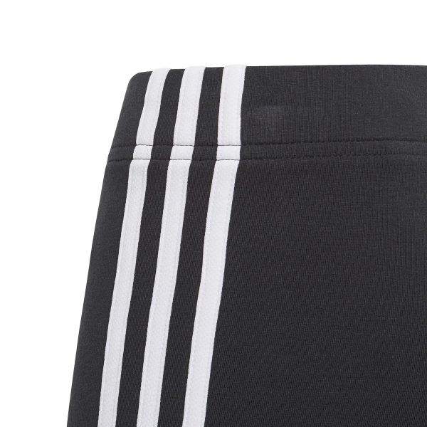 Girls Essentials 3 Stripe Bicycle Shorts Black