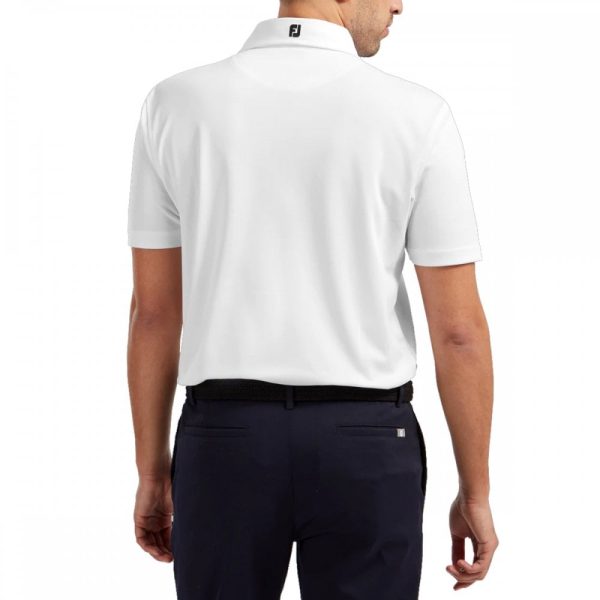 Mens Stretch Pique Solid Tshirt White