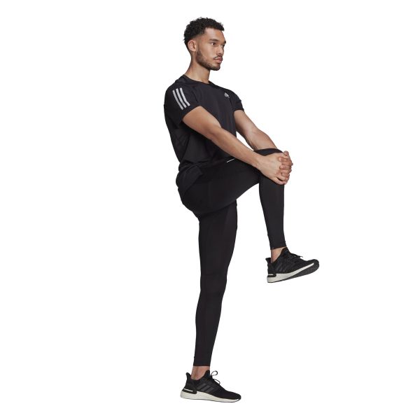 Mens Own the Run Tights Black