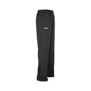 Mens Open Hem Black Woven Cashel Pant
