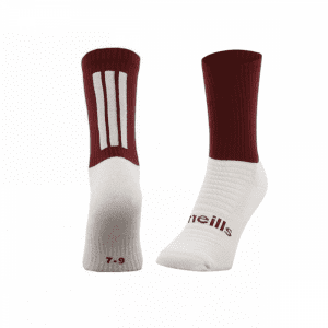 Koolite Maroon/White Max Midi Socks