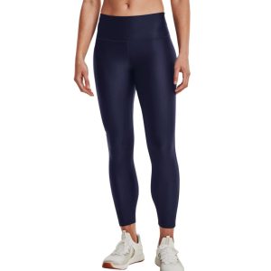 Women's HeatGear Armour No-Slip Waistband Ankle Leggings Navy