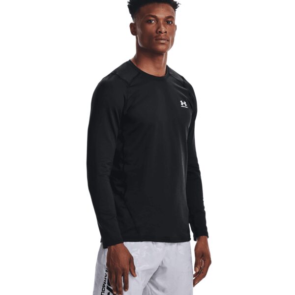 Mens ColdGear Fitted Crew Base Layer Black
