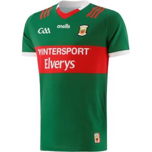 Mens Mayo GAA 2022/23 Green/Red Home Jersey