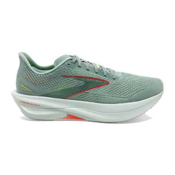 Mens Hyperion Elite 3 Green Running Shoes