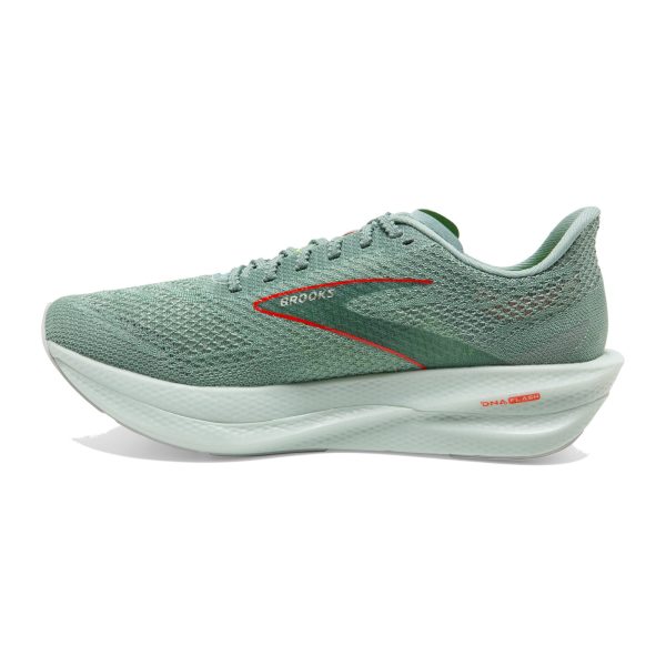 Mens Hyperion Elite 3 Green Running Shoes