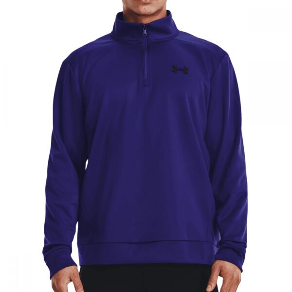 Mens Armour Fleece 1/4 Zip Blue