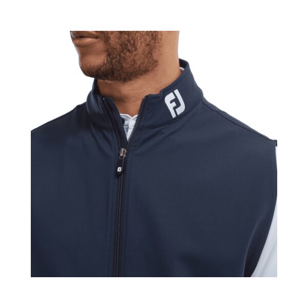 Mens Full Zip Knit Vest Navy