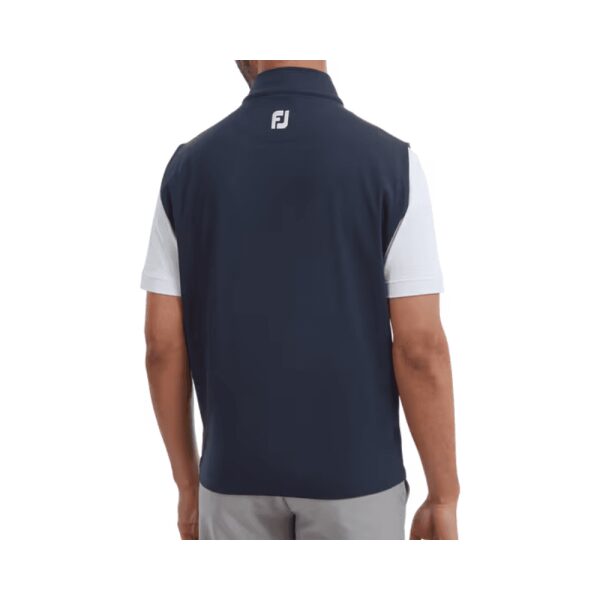 Mens Full Zip Knit Vest Navy