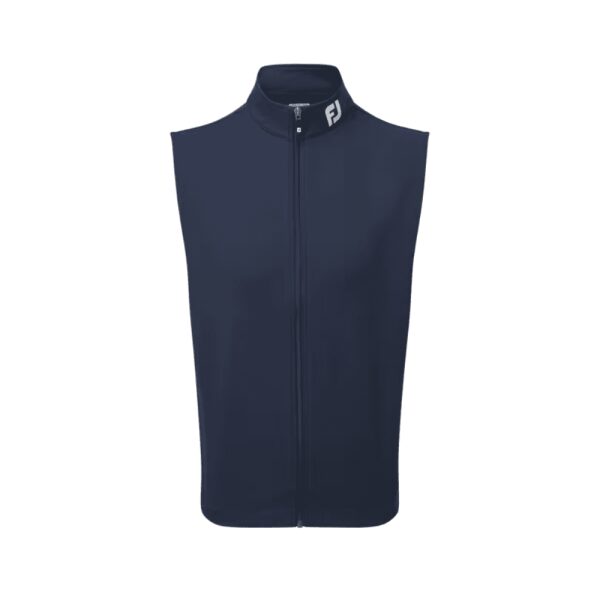 Mens Full Zip Knit Vest Navy