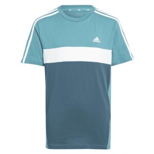 Kids Tiberio 3 Stripe T-Shirt Green