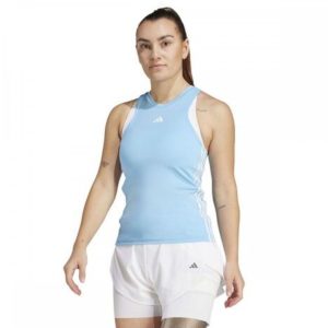 Womens 3 Stripe Tank Top Blue