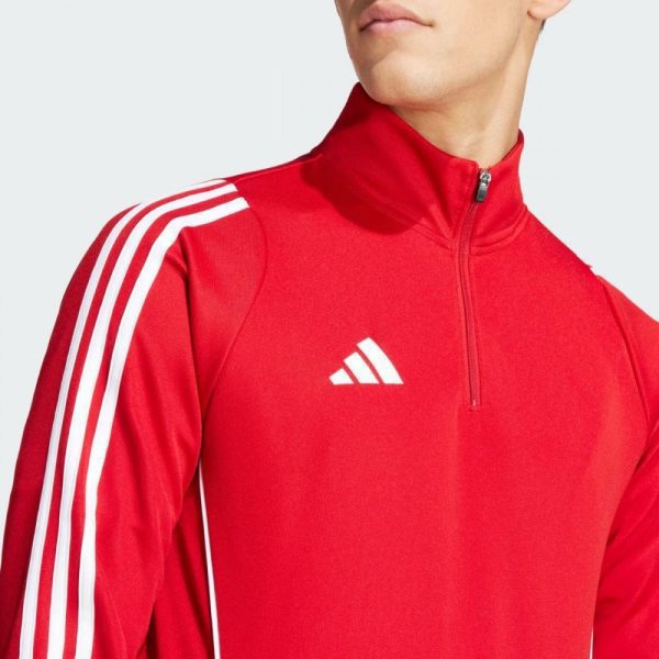 Mens Tiro 24 Quarter Zip Red