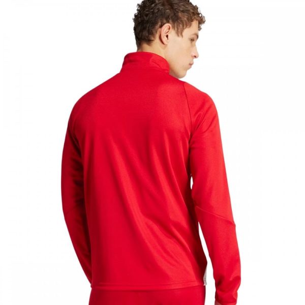 Mens Tiro 24 Quarter Zip Red