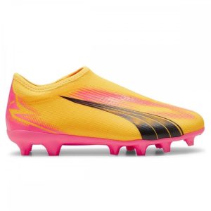 Kids Ultra Match Laceless FG Football Boots Orange