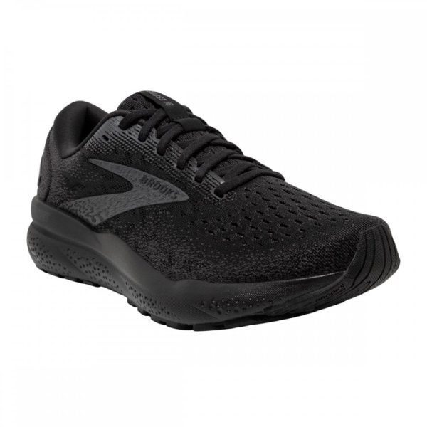 Mens Ghost 16 Running Shoes Black (Wide Fit EE)