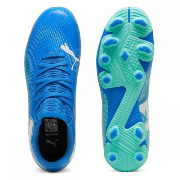 Kids Future 7 Play FG Football Boots Blue