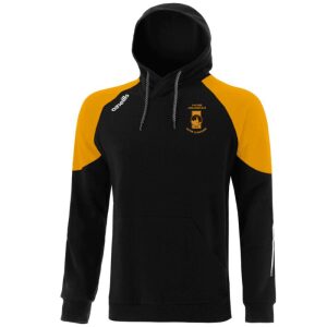 Kids St Eunans GAA Oslo Black/Yellow Fleece Hoodie