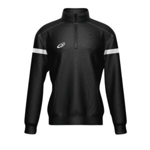Park Half Zip Top Black