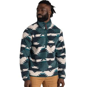 Mens Tatton Half Zip Fleece Green
