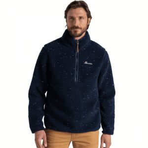Mens Tatton Half Zip Fleece Navy