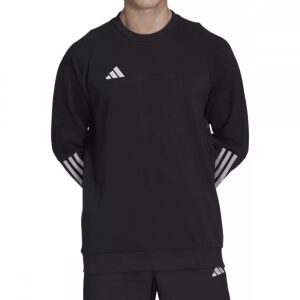 Mens Tiro 23 Crew Top Black